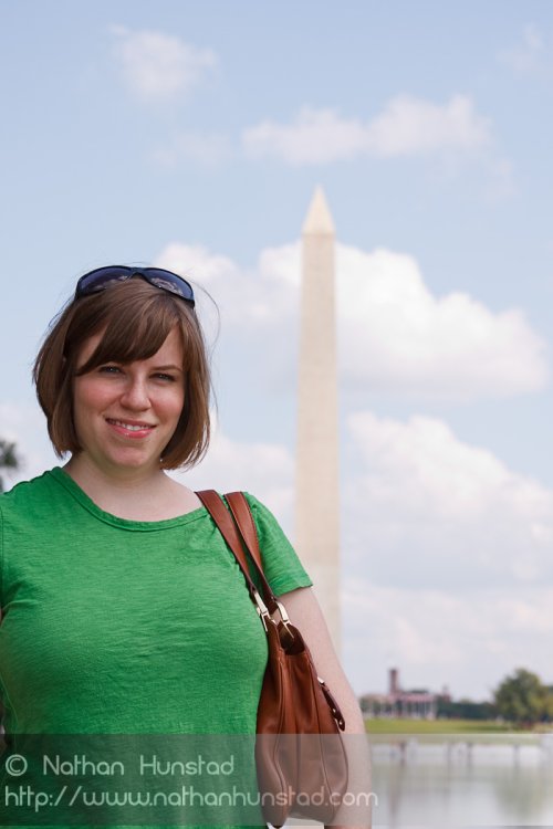 Julia Miller and the Washington Monument